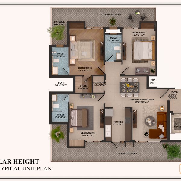 STELLAR HEIGHTS -3BHK
